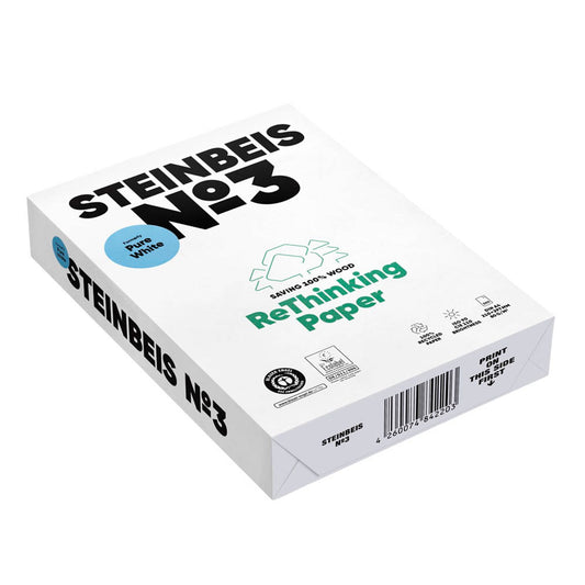 STEINBEIS Recyclingpapier No.3 DIN A4 80 g/qm | 8015A80S | 1 Pack = 500 Blatt