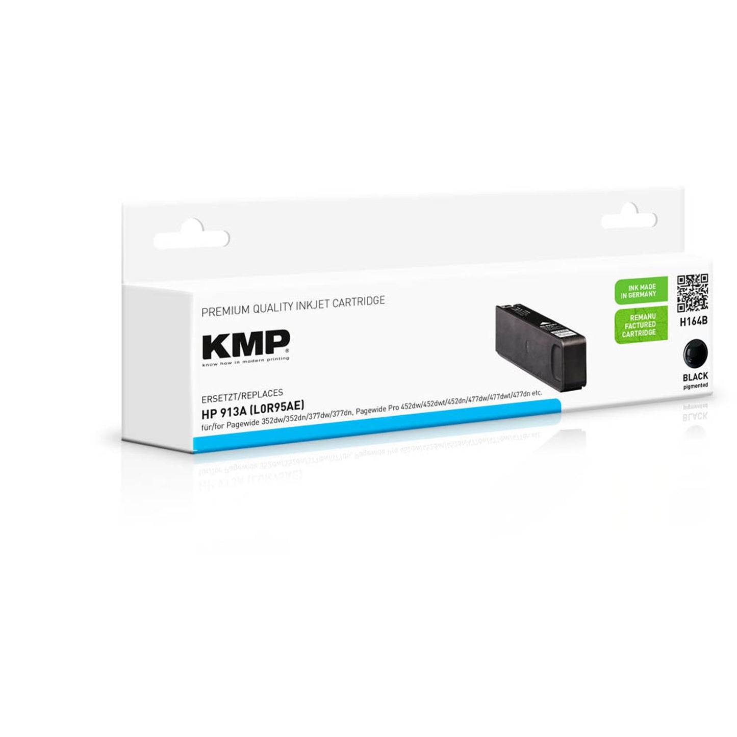 KMP H164B schwarz Druckerpatrone kompatibel zu HP 913A (L0R95AE) | 1750,4001