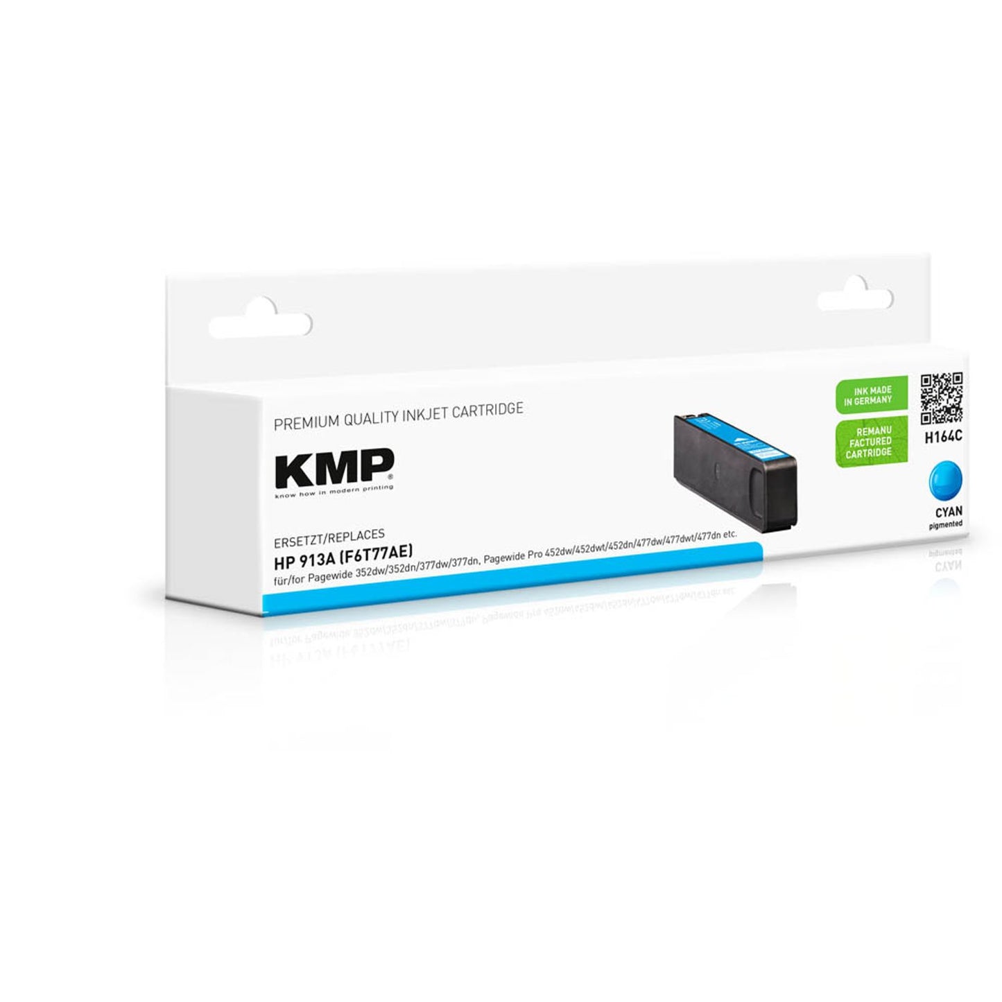 KMP H164C cyan Druckerpatrone kompatibel zu HP 913A (F6T77AE) | 1751,4003