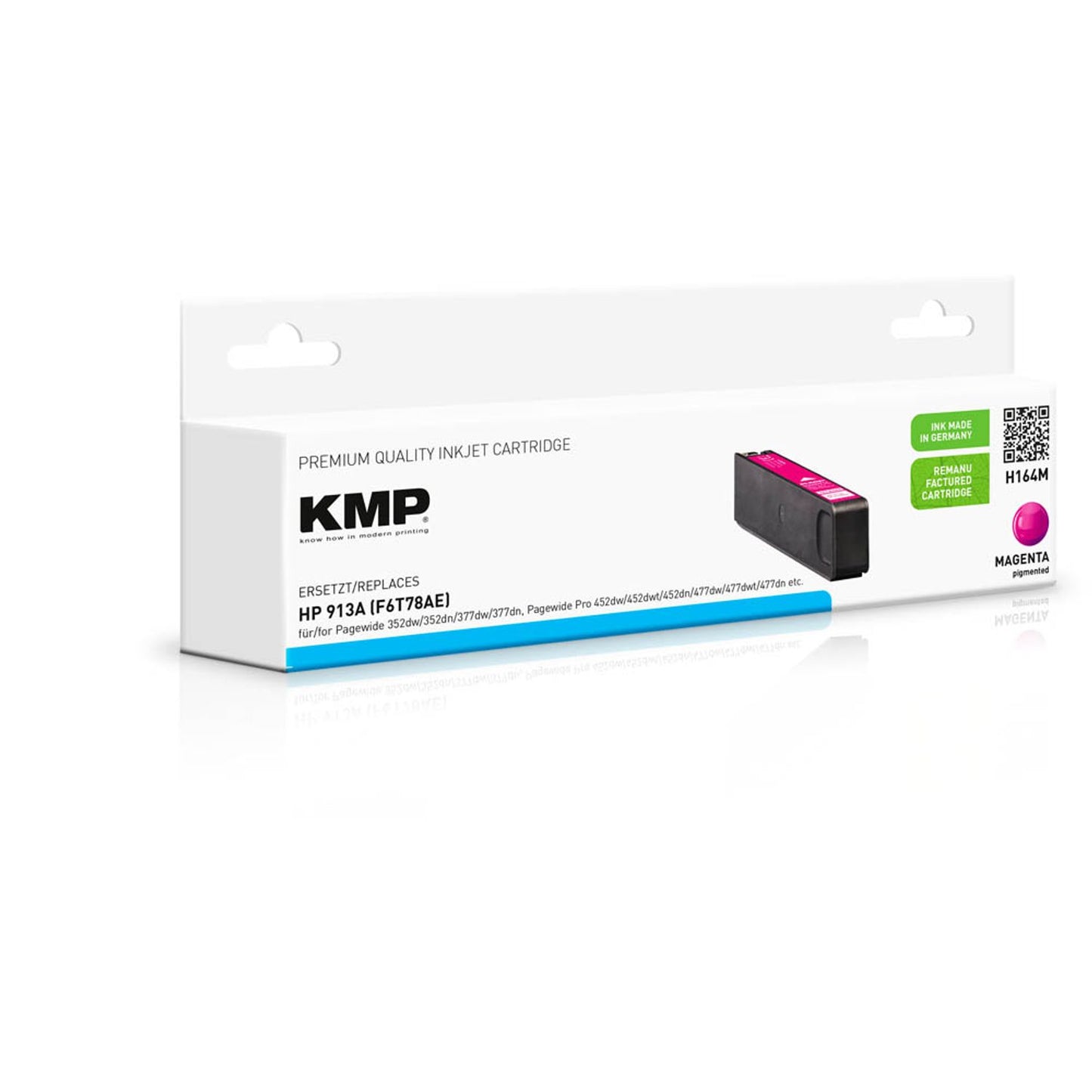 KMP H164M magenta Druckerpatrone kompatibel zu HP 913A (F6T78AE) | 1751,4006
