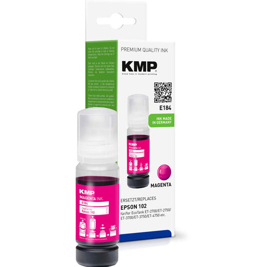 KMP E184 magenta Tintenflasche kompatibel zu EPSON 102/T03R34 | 1642,0006