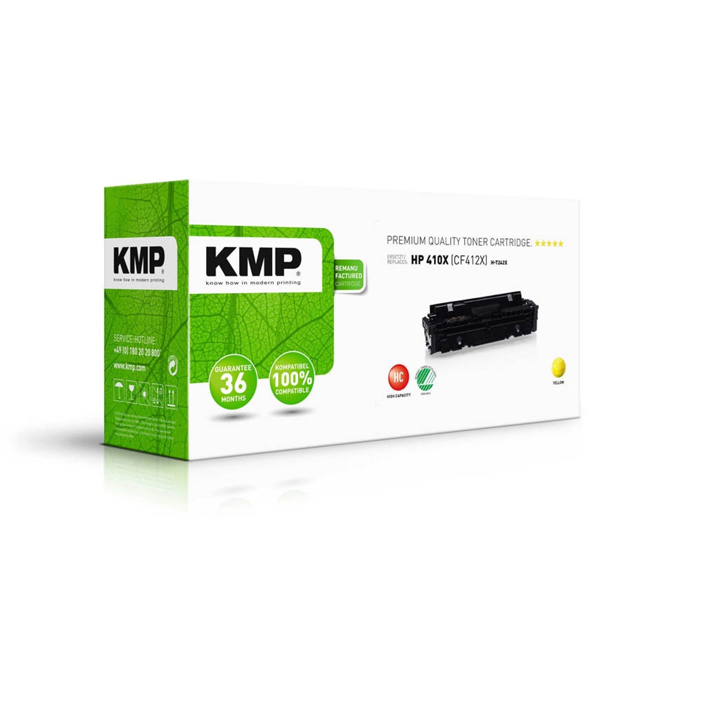 KMP H-T242X gelb Toner kompatibel zu HP 410X (CF412X) | 2538,3009