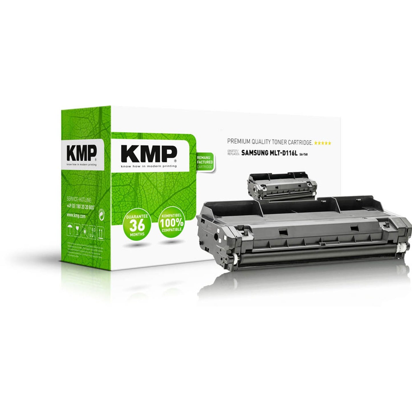 KMP SA-T68 schwarz Toner kompatibel zu SAMSUNG MLT-D116L (SU828A) | 3515,3000
