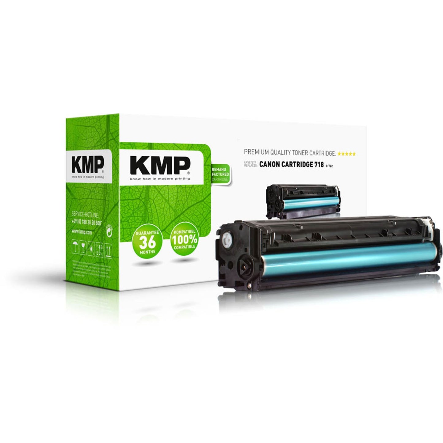 KMP C-T22 gelb Toner kompatibel zu Canon 718 Y | 1218,1009
