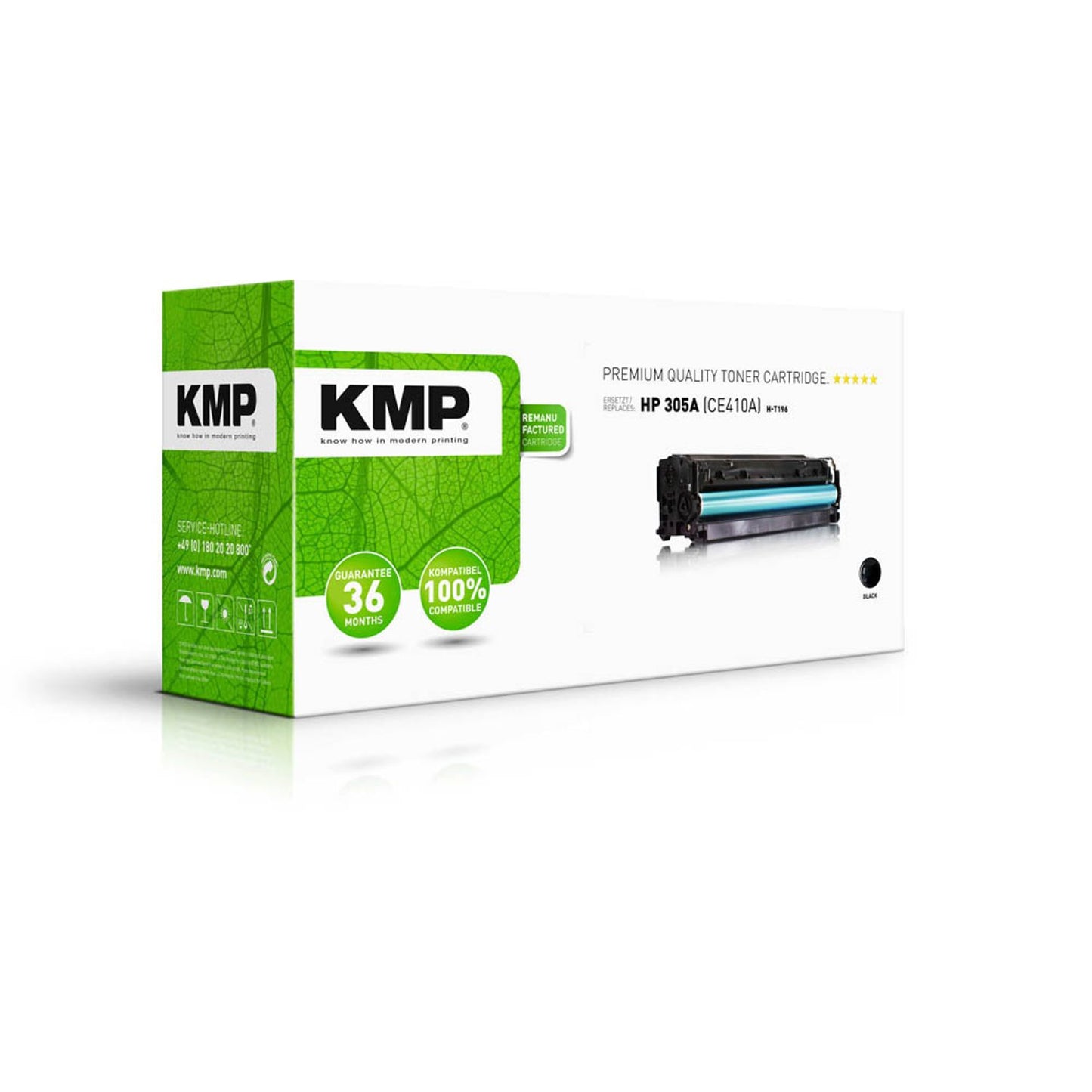 KMP H-T196 schwarz Toner kompatibel zu HP 305A (CE410A) | 1233,0000