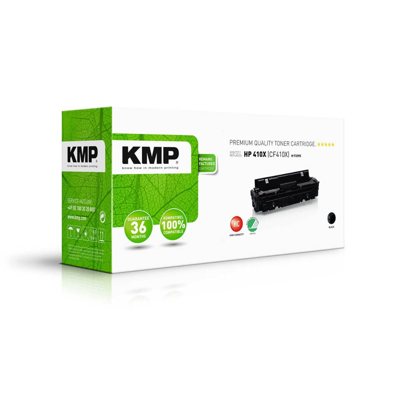 KMP H-T239X schwarz Toner kompatibel zu HP 410X (CF410X) | 2538,3000