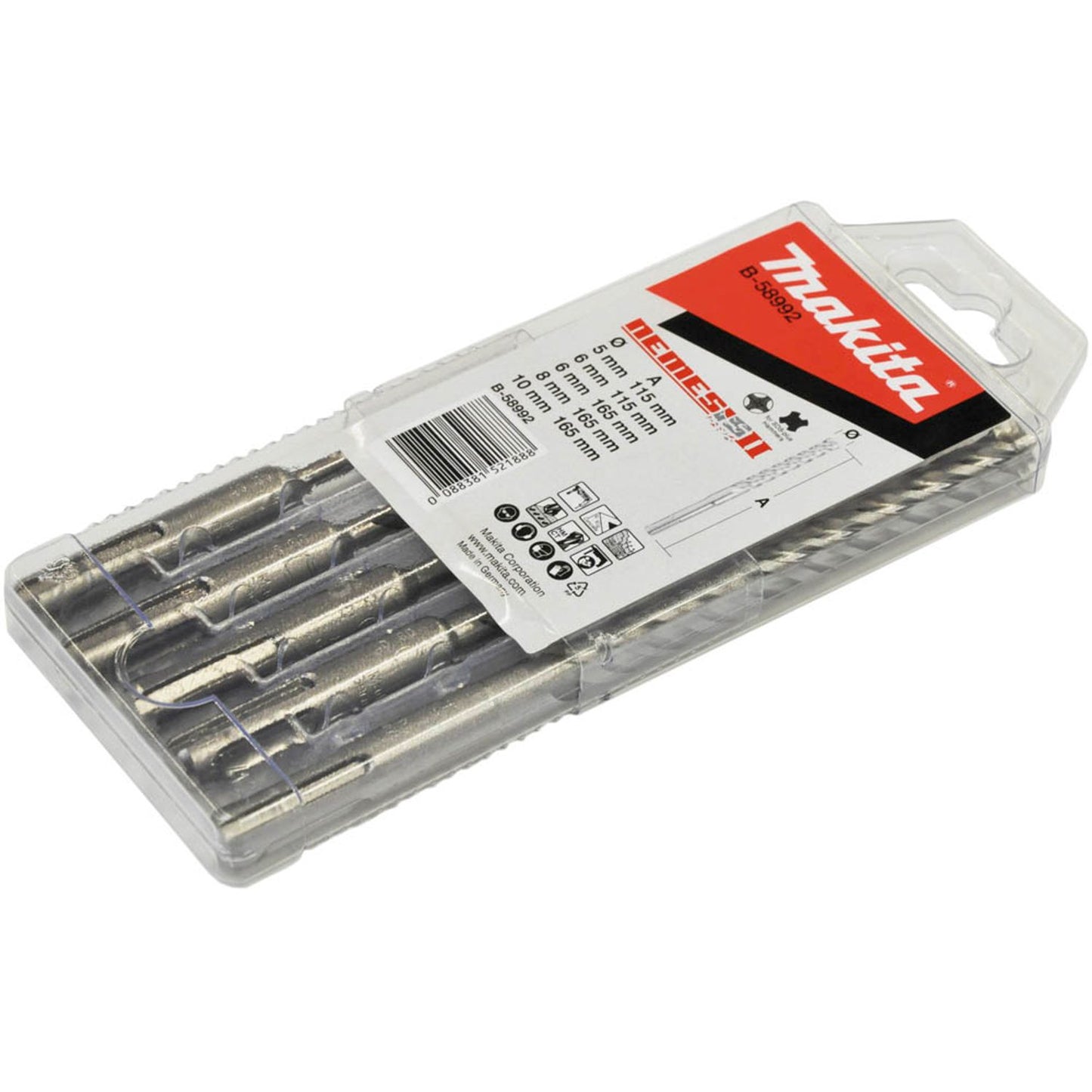 makita NEMESIS II Hammerbohrer-Set, 5-teilig | B-58992