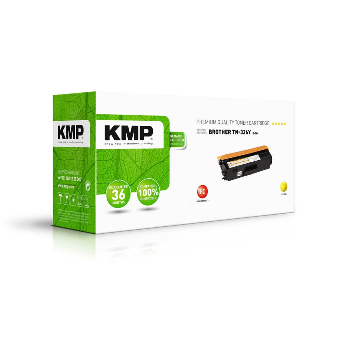 KMP B-T64 gelb Toner kompatibel zu brother TN-326Y | 1246,3009