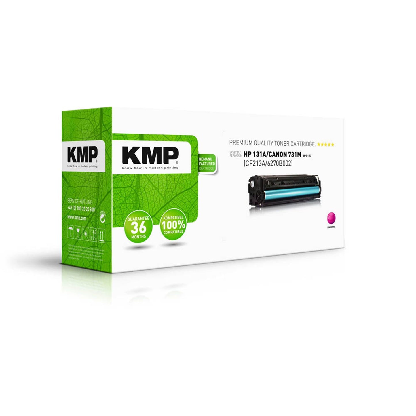 KMP H-T173 magenta Toner kompatibel zu HP 131A; Canon 731M(CF213A; 6270B002) | 1236,0006