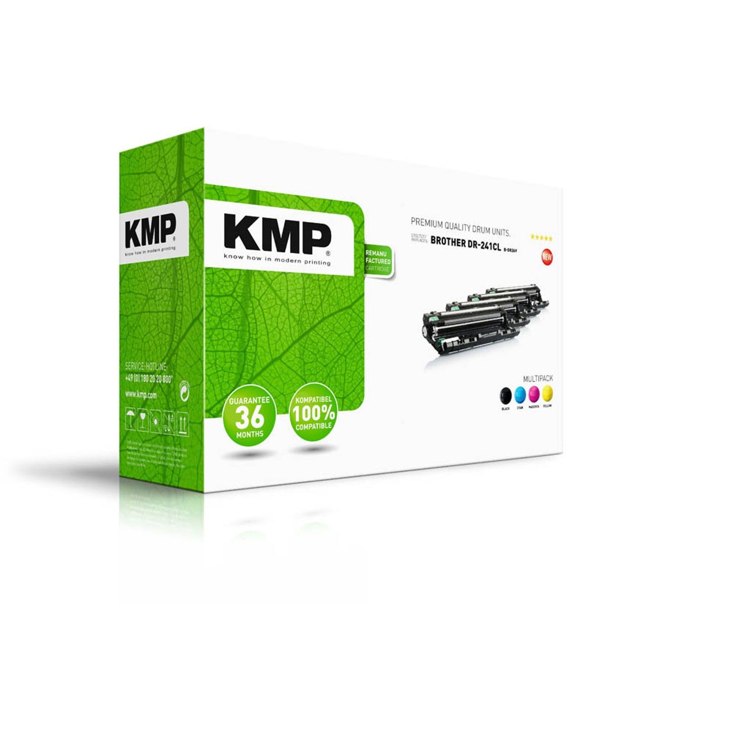 KMP B-DR26V schwarz, cyan, magenta, gelb Trommel kompatibel zu brother DR-241CL | 1245,7005