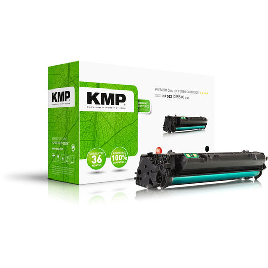 KMP H-T87 schwarz Toner kompatibel zu HP 53X (Q7553X) | 1207,HC00