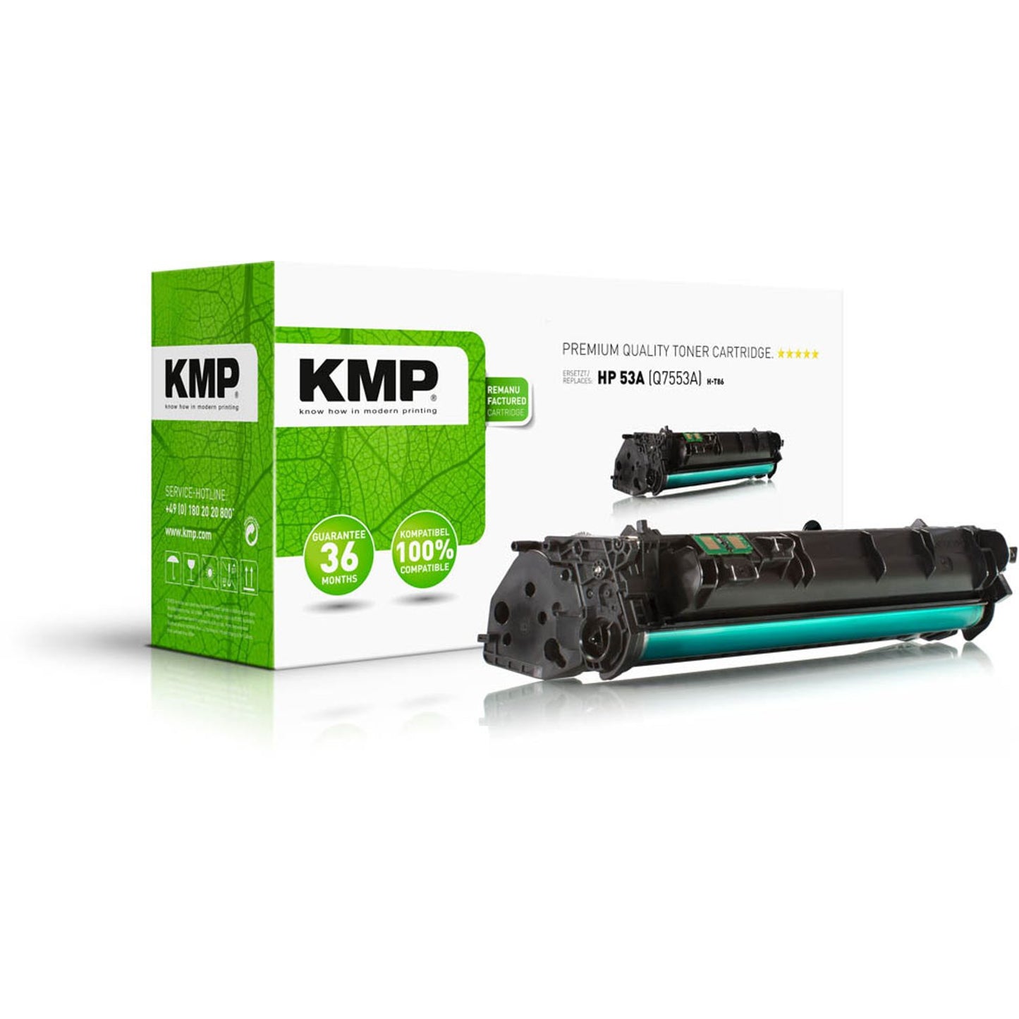 KMP H-T86 schwarz Toner kompatibel zu HP 53A (Q7553A) | 1207,0000