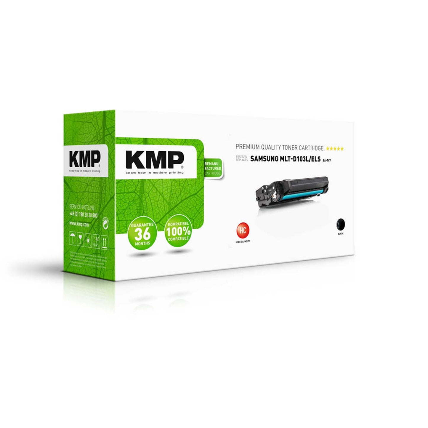 KMP SA-T47 schwarz Toner kompatibel zu SAMSUNG MLT-D103L (SU716A) | 3509,HC00