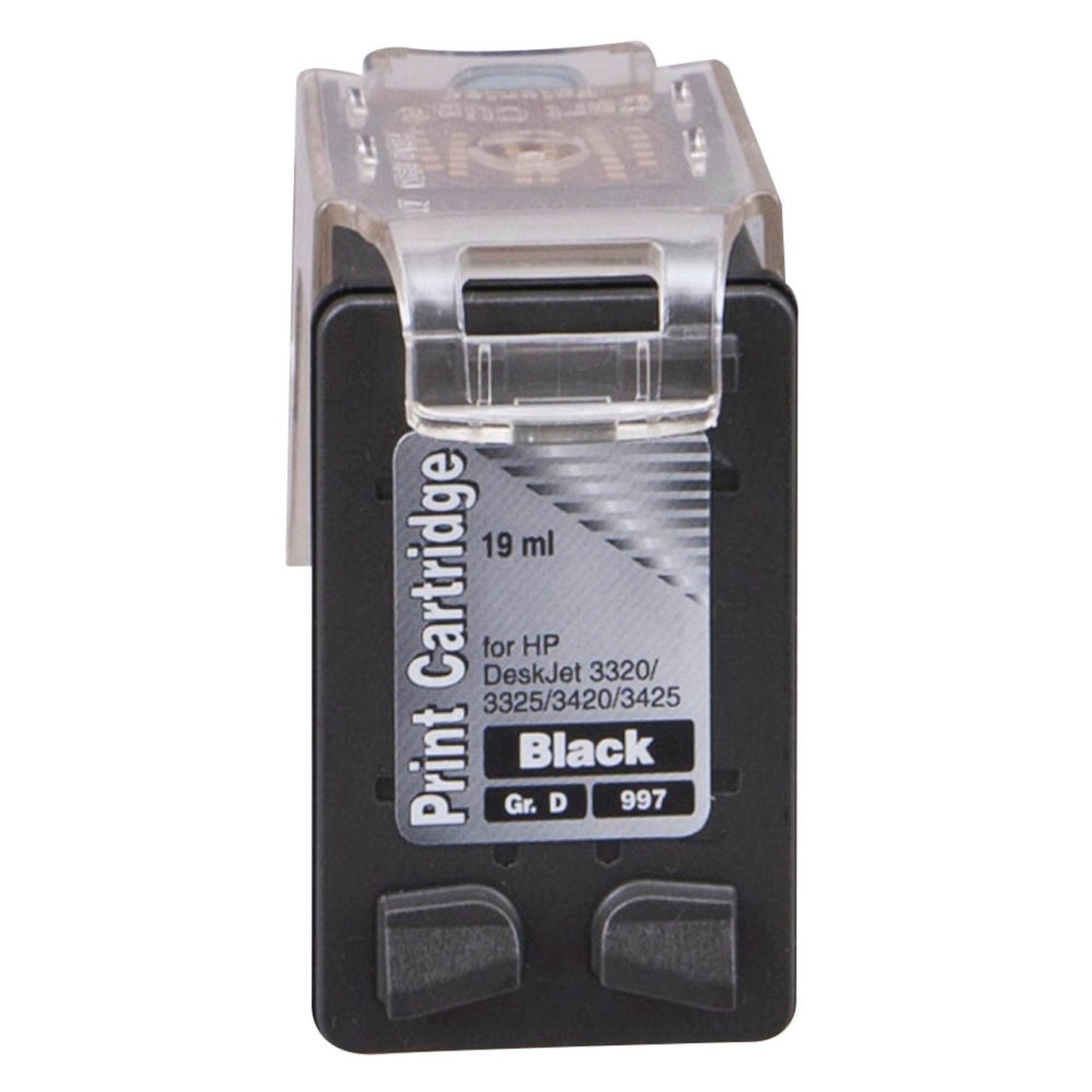 dots schwarz Druckerpatrone kompatibel zu HP 27 (C8727AE) | 0997,4271-DOTS