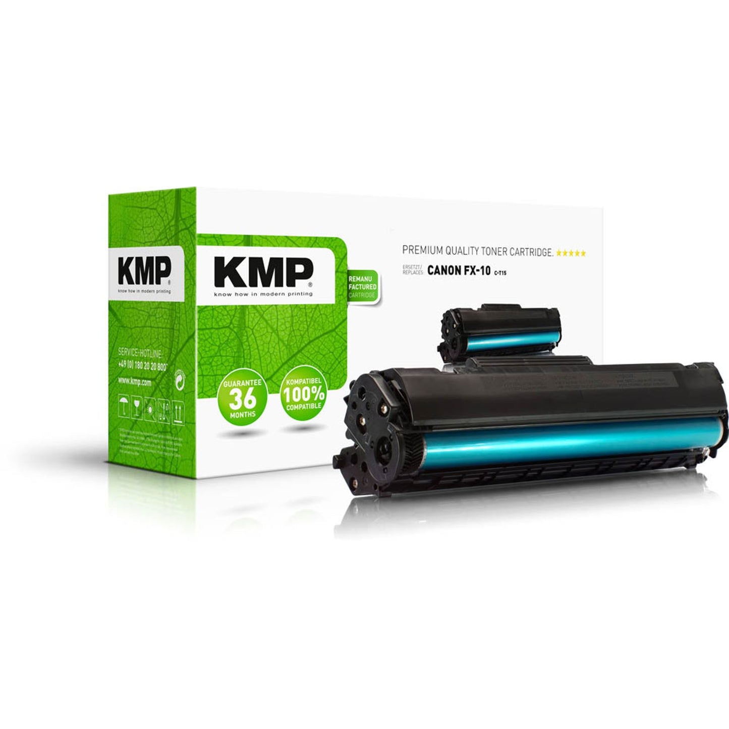 KMP C-T15 schwarz Toner kompatibel zu Canon FX-10 | 1176,0000
