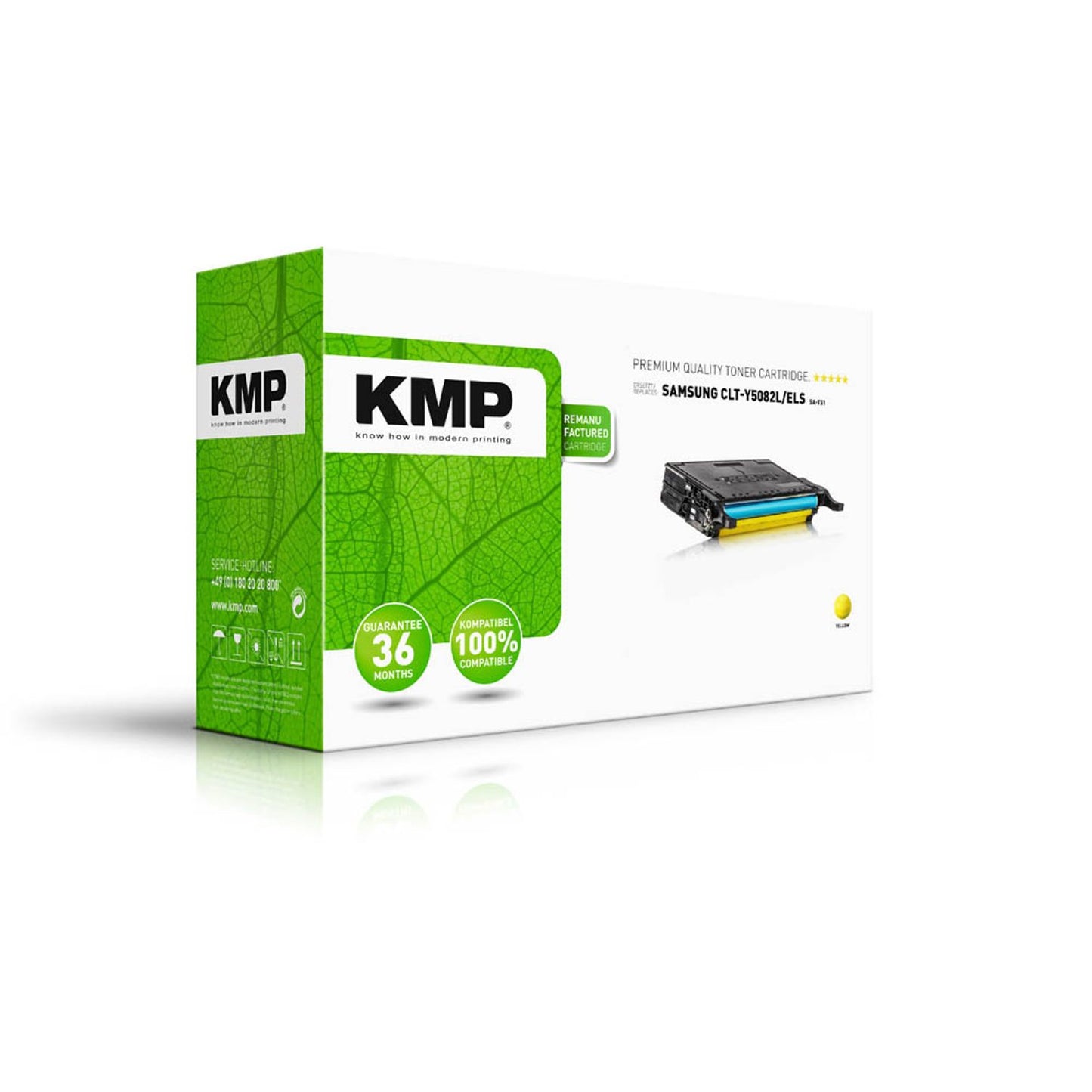 KMP SA-T51 gelb Toner kompatibel zu SAMSUNG CLT-Y5082L (SU532A) | 3507,HC09