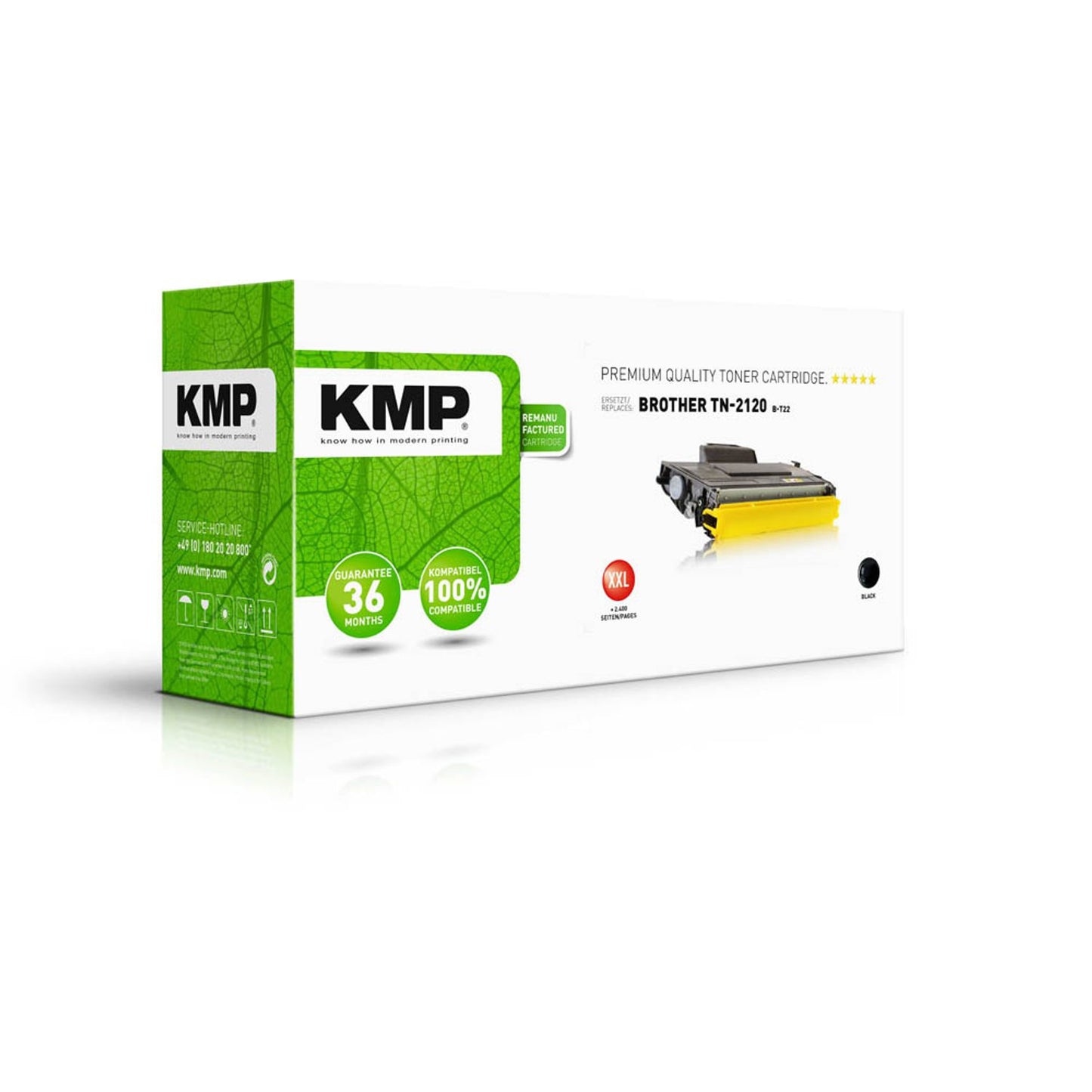 KMP B-T22 schwarz Toner kompatibel zu brother TN-2120 XL | 1253,5000