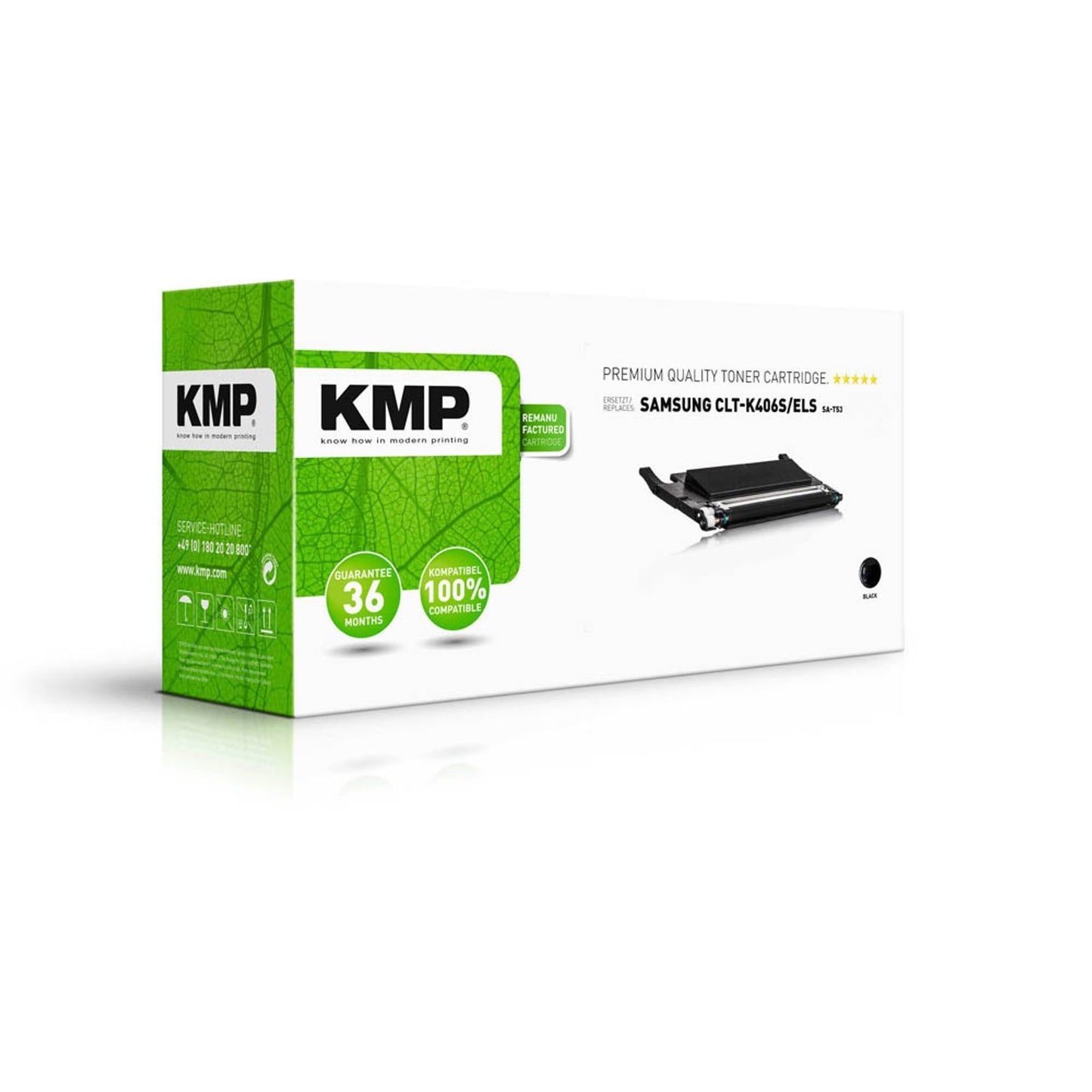 KMP SA-T53 schwarz Toner kompatibel zu SAMSUNG CLT-K406S (SU118A) | 3510,0000