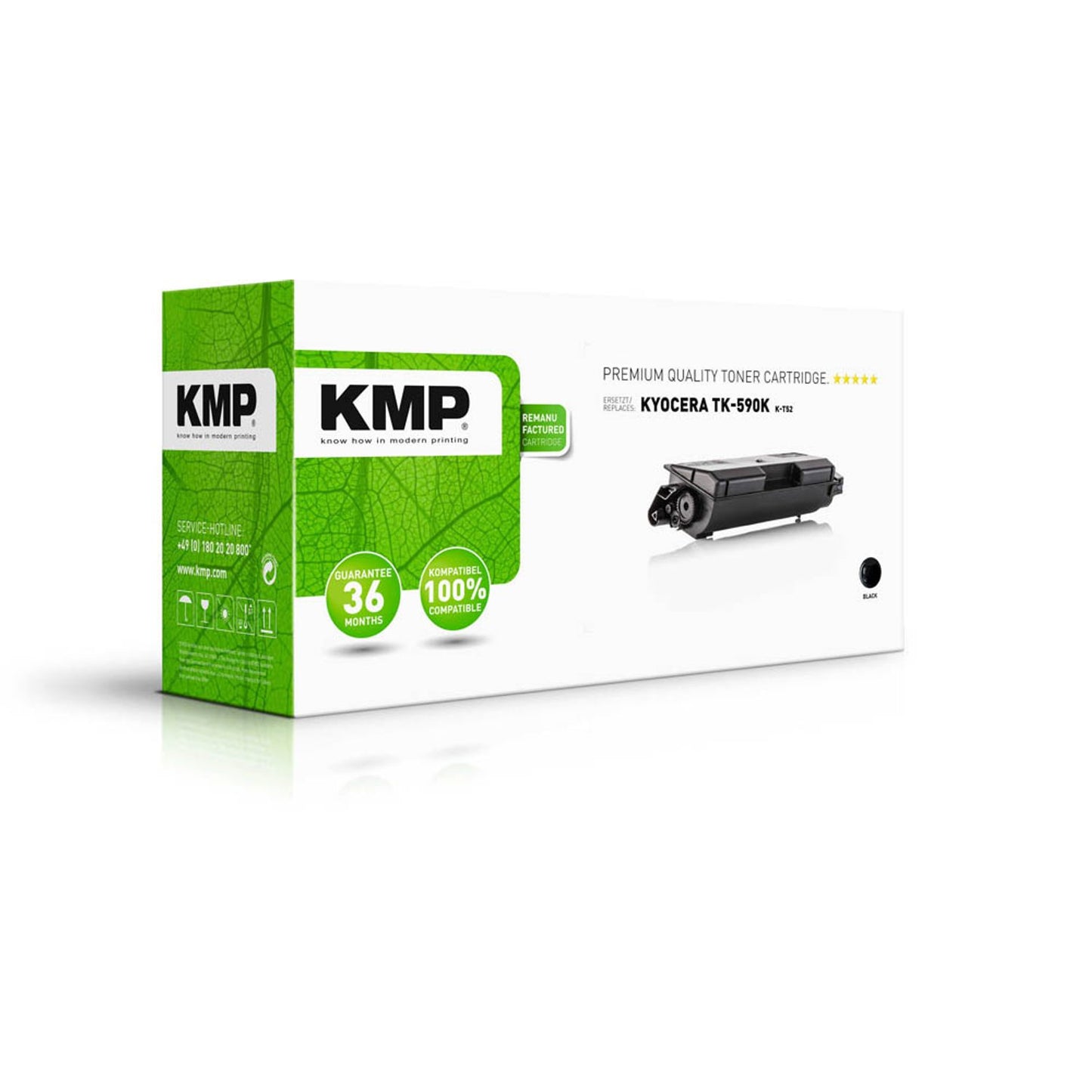 KMP K-T52 schwarz Toner kompatibel zu Kyocera TK-590K | 2893,0000