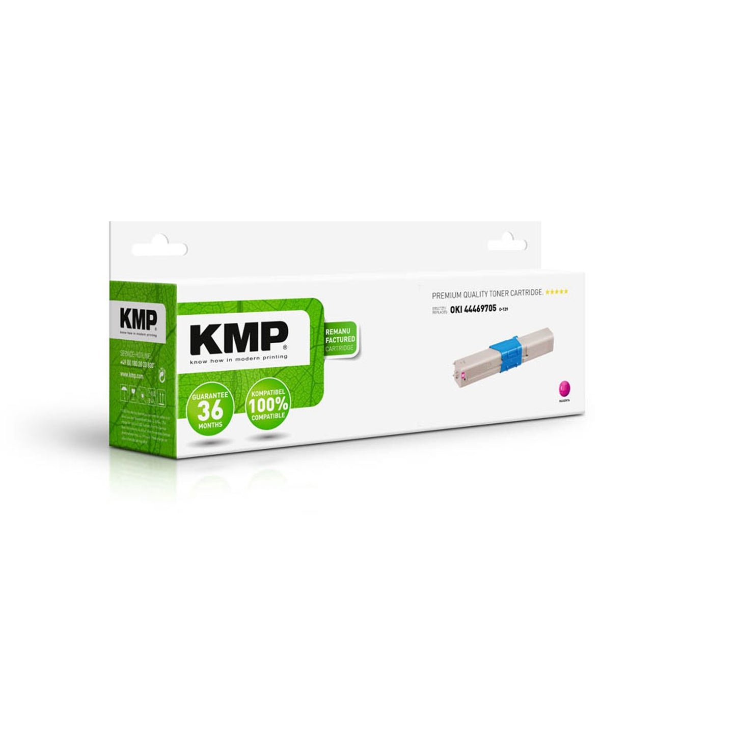 KMP O-T29 magenta Toner kompatibel zu OKI 44469705 | 1333,0006