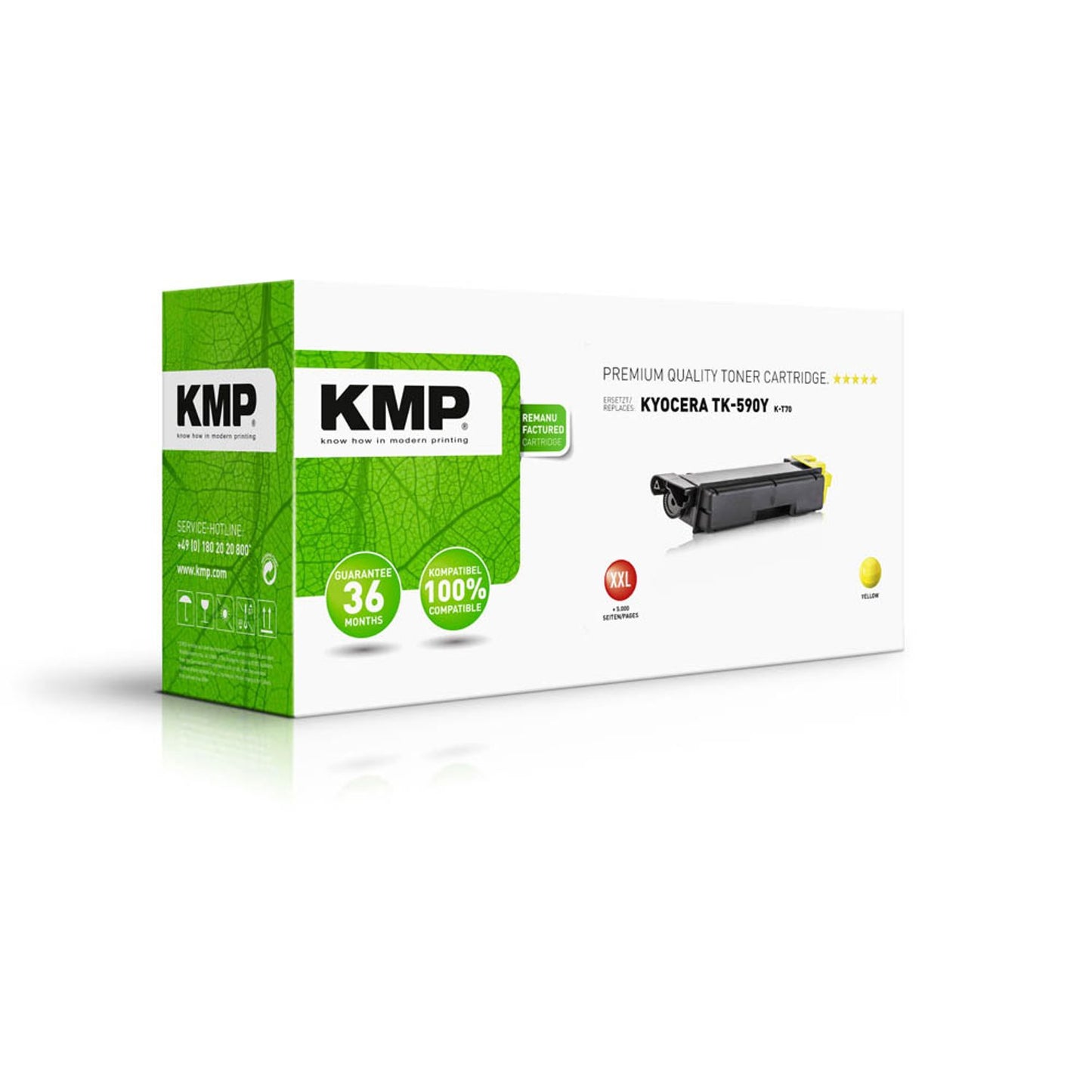 KMP K-T70 gelb Toner kompatibel zu Kyocera TK-590Y XXL | 2893,5009