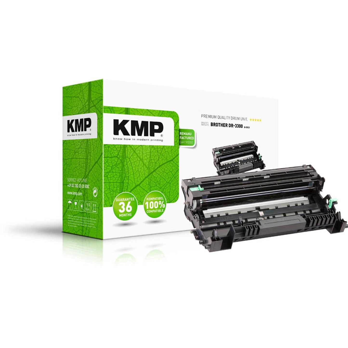 KMP B-D21 schwarz Trommel kompatibel zu brother DR-3300 | 1258,7000