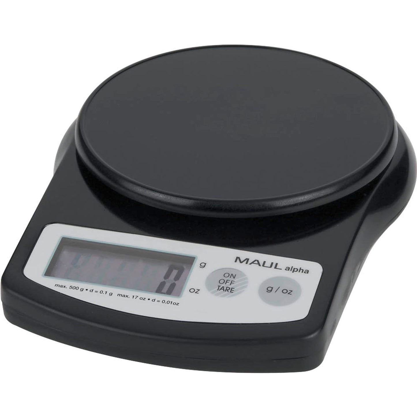 MAUL Briefwaage alpha schwarz für max. 0,5 kg | 1640590