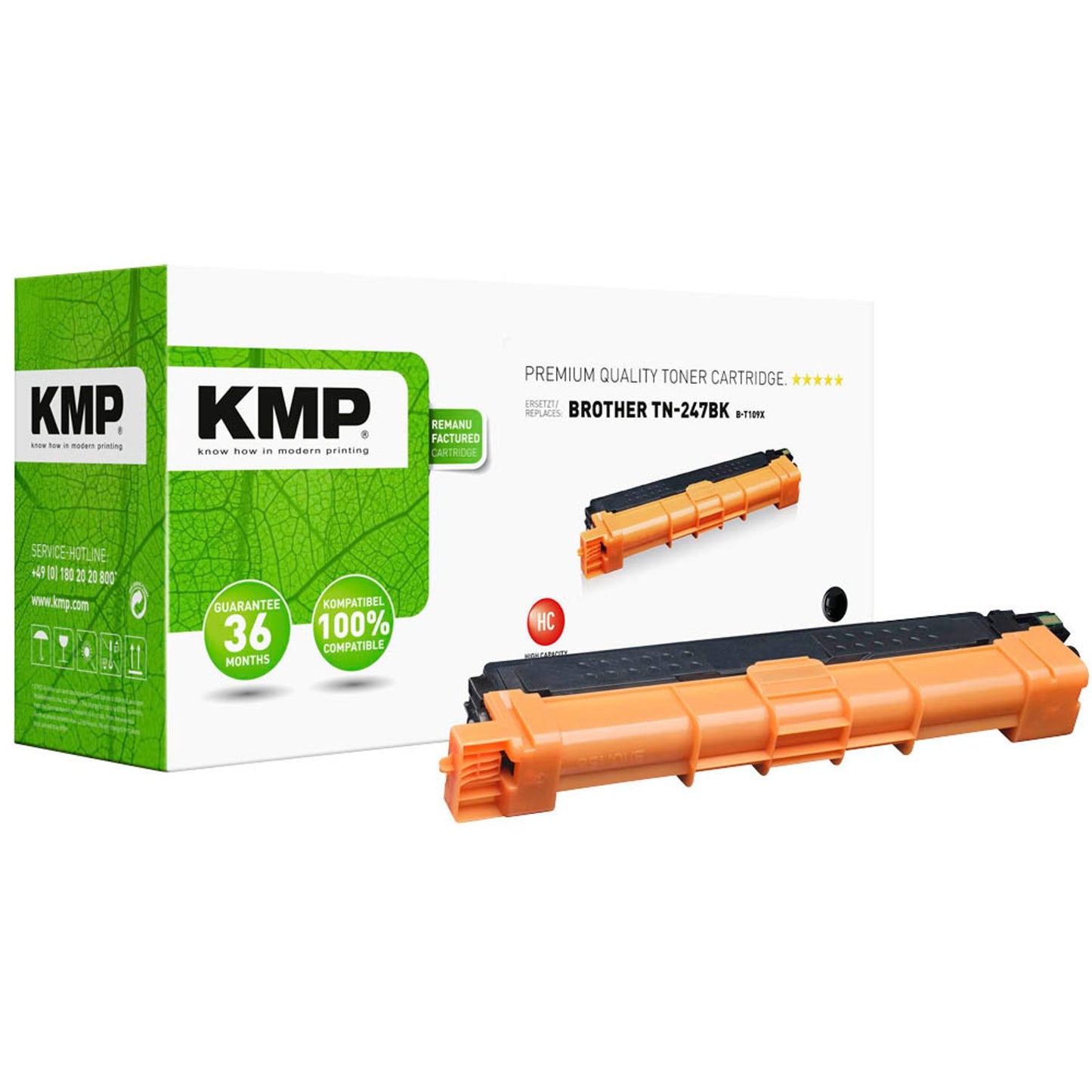 KMP B-T109X schwarz Toner kompatibel zu brother TN-247 BK | 1268,3000