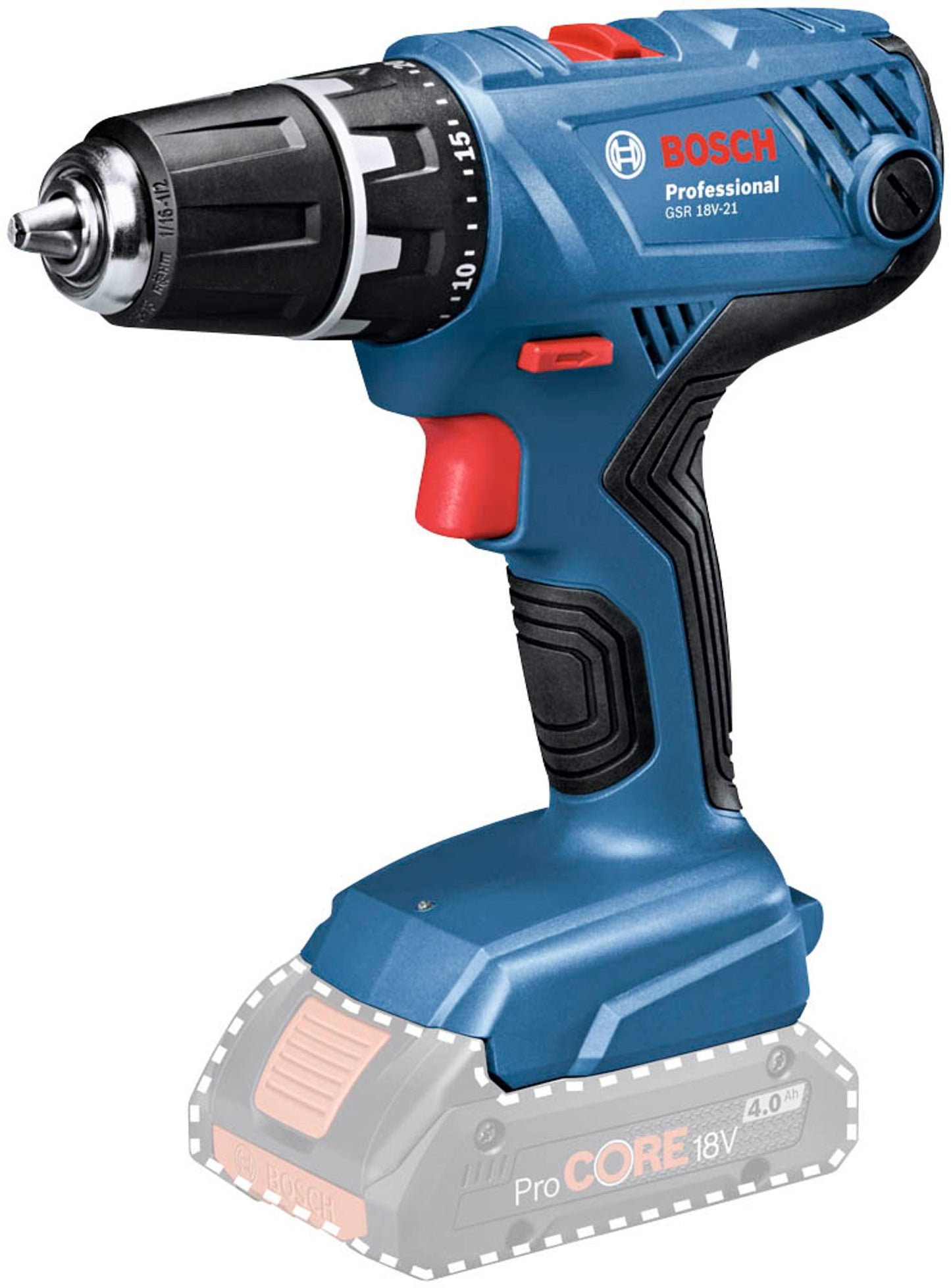 BOSCH Professional GSR 18V-21 Akku-Bohrschrauber 18,0 V, ohne Akku