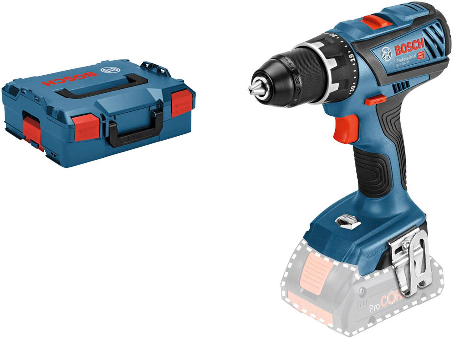 BOSCH Professional GSR 18V-28 Akku-Bohrschrauber 18,0 V,  Akku