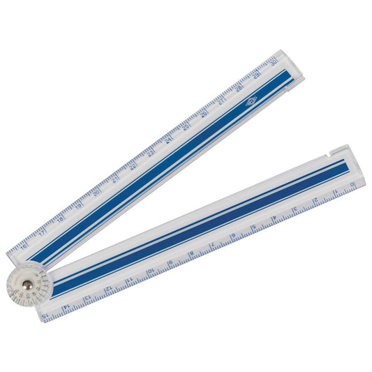 WEDO Schneidelineal 15-30 cm, silber | 521530