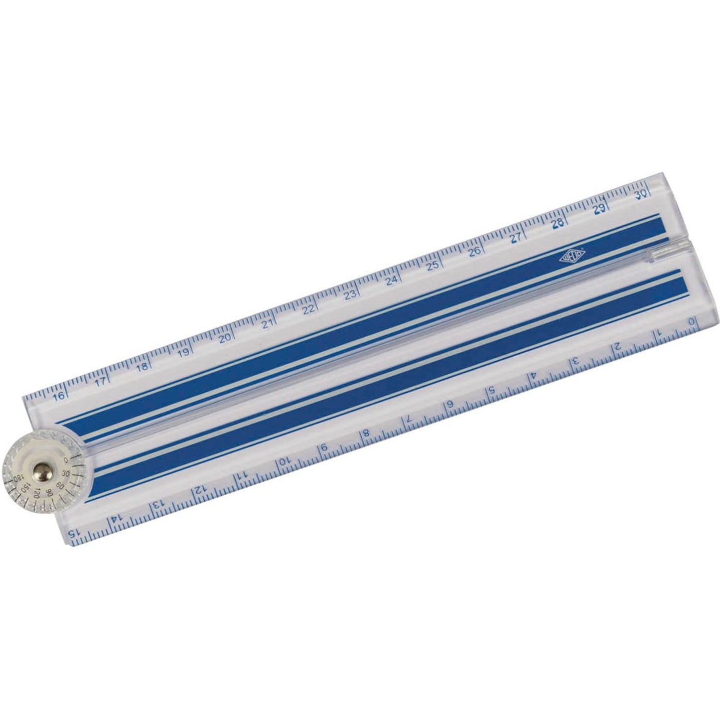 WEDO Schneidelineal 15-30 cm, silber | 521530