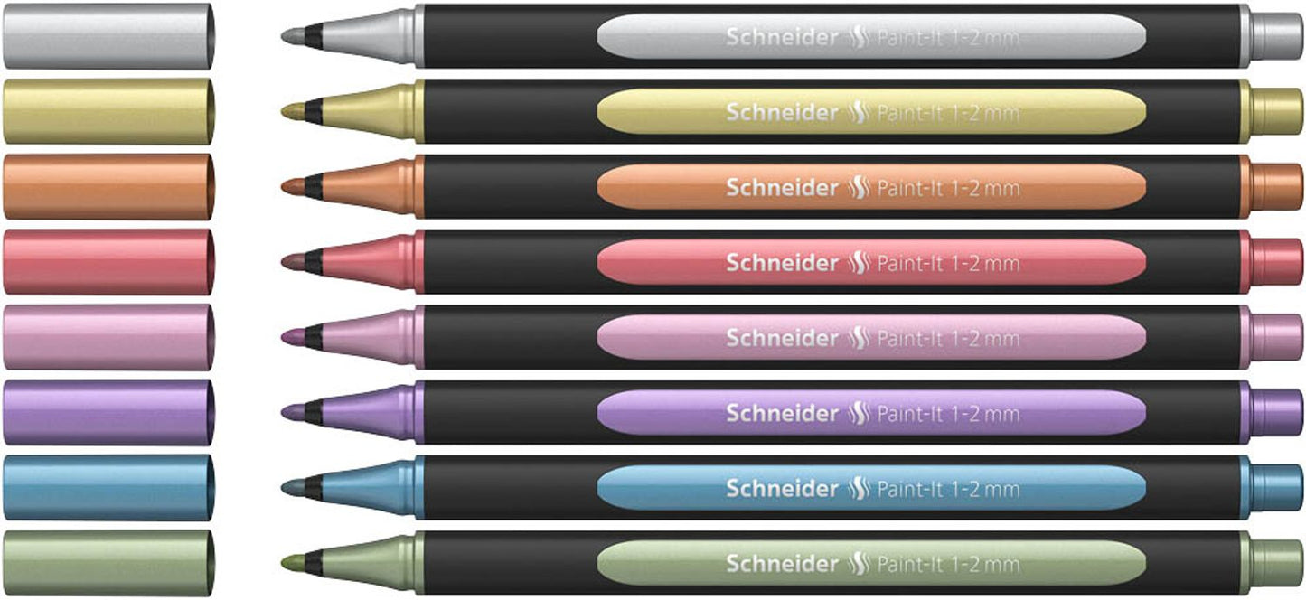 Schneider 020 Lackmarker farbsortiert 1,0 - 2,0 mm
