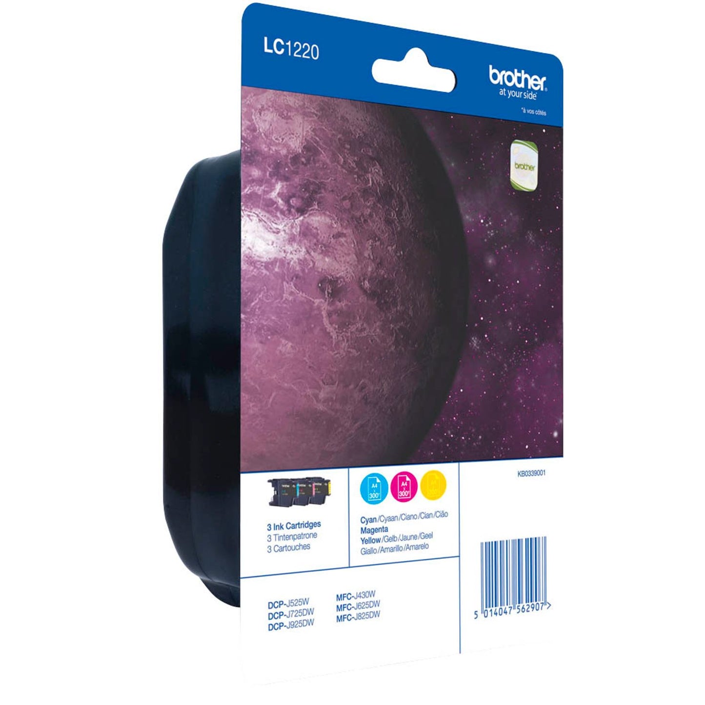 brother LC-1220RBWBPDR cyan, magenta, gelb Druckerpatronen, 3er-Set | LC1220RBWBPDR | 1 Pack = 3 St.