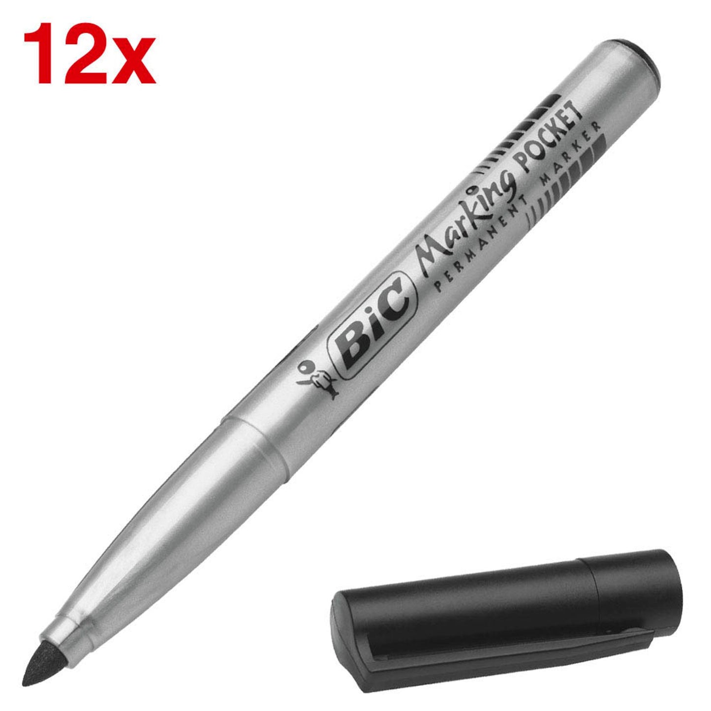 BIC ECOlutions Öko Permanentmarker schwarz 1,0 mm | 8209022
