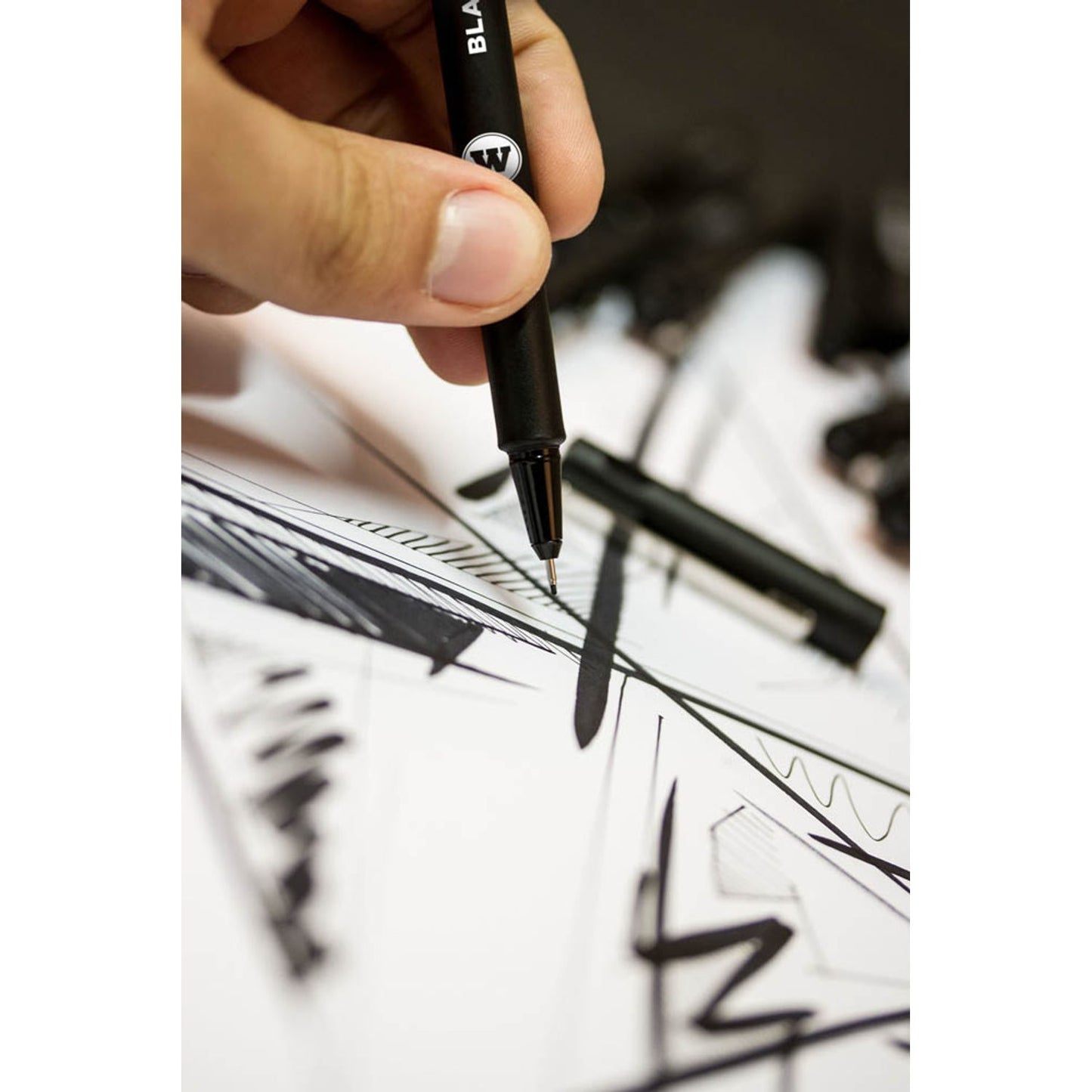 MOLOTOW Fineliner-Set schwarz | MO200495 | 1 Set = 13 Set