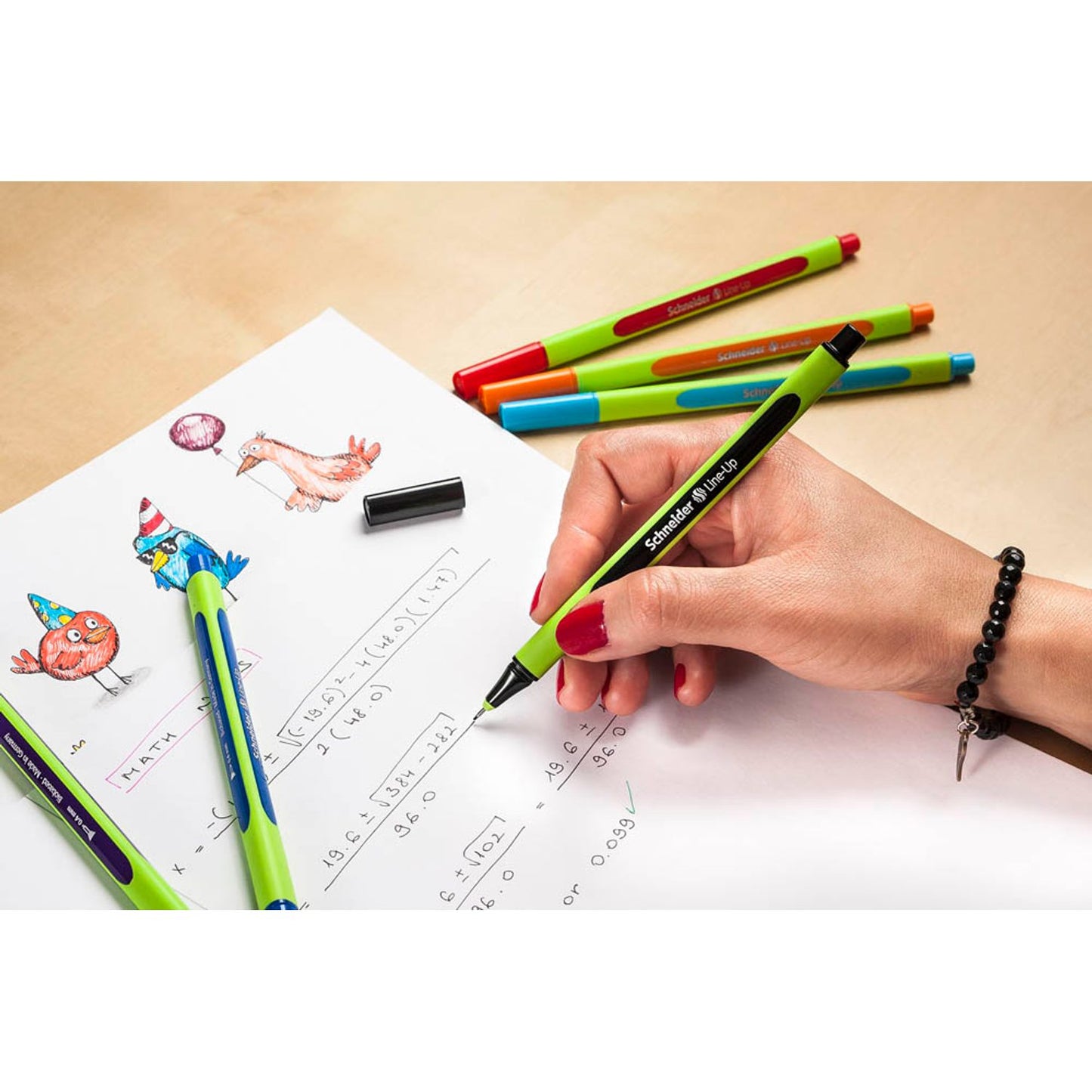Schneider + 1 GRATIS: Line-Up Fineliner farbsortiert 0,4 mm, . + GRATIS 1 Fineliner | 191086 | 1 Aktionspack = 5 St.
