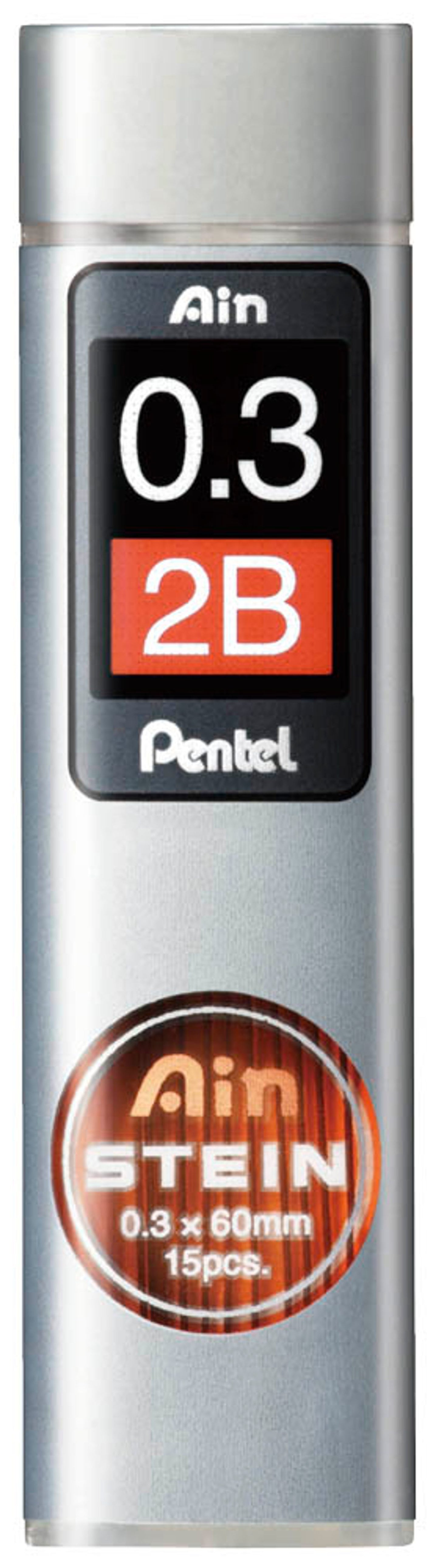 Pentel Ain Stein Feinminen-Bleistiftminen schwarz 2B