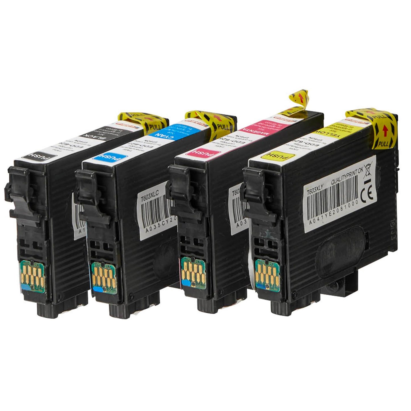 edding EDD-630 schwarz, cyan, magenta, gelb Druckerpatronen kompatibel zu EPSON 603XL Bk/C/M/Y , 4er-Set | 18-630 | 1 Pack = 4 St.