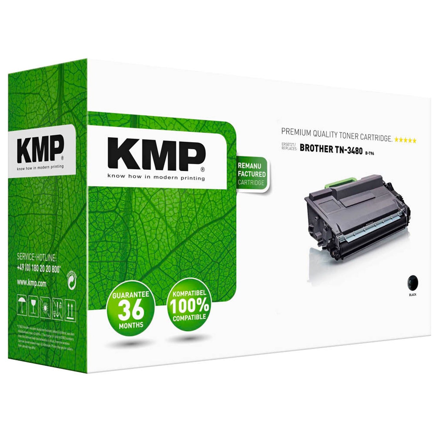 KMP B-T96 schwarz Toner kompatibel zu brother TN-3480 | 1263,0000