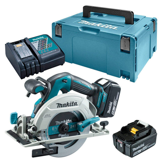 makita Akku-Handkreissäge-Set 18,0 V, mit 2 Akkus | DHS680RTJ