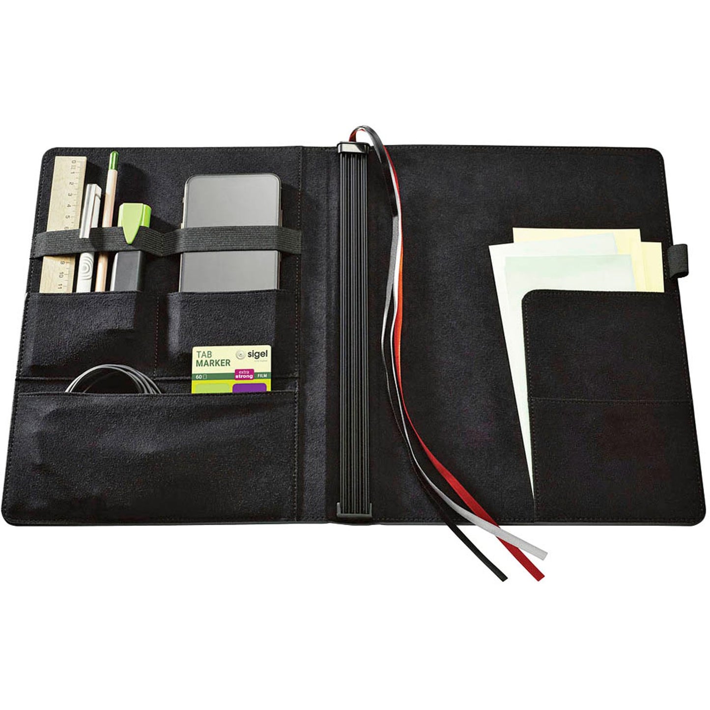 SIGEL Konferenzmappe Business Organiser Conceptum Flex Lederimitat DIN A4 schwarz | CF110