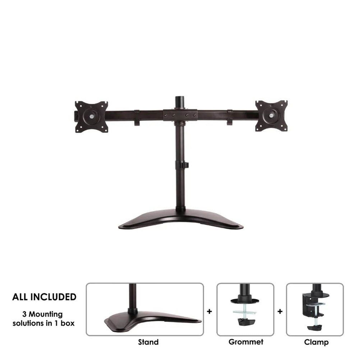Neomounts Monitor-Halterung NM-D335 schwarz für 2 Monitore, Tischständer | NM-D335DBLACK