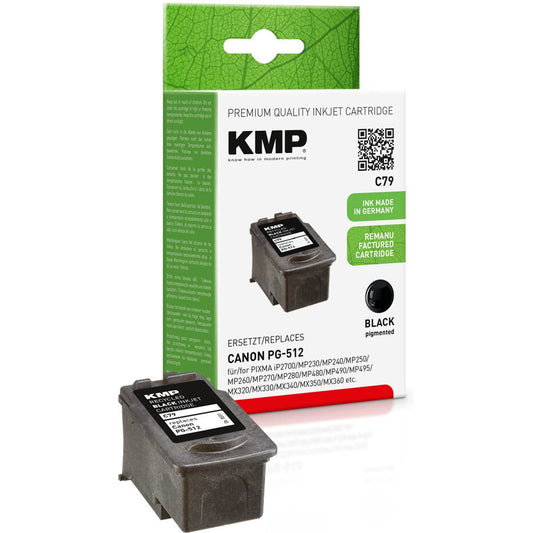 KMP C79 schwarz Druckkopf kompatibel zu Canon PG-512 | 1511,4051