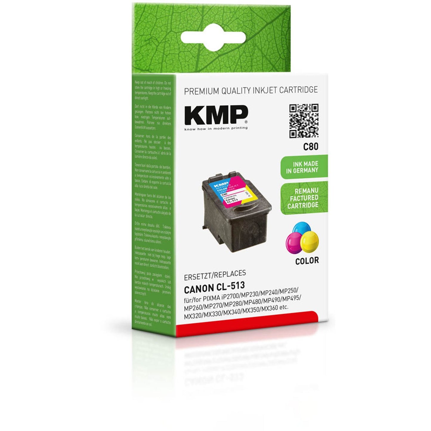 KMP C80 color Druckkopf kompatibel zu Canon CL-513 | 1512,4530