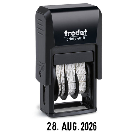 trodat Datumstempel printy-dater 4810 selbstfärbend schwarz | 499558