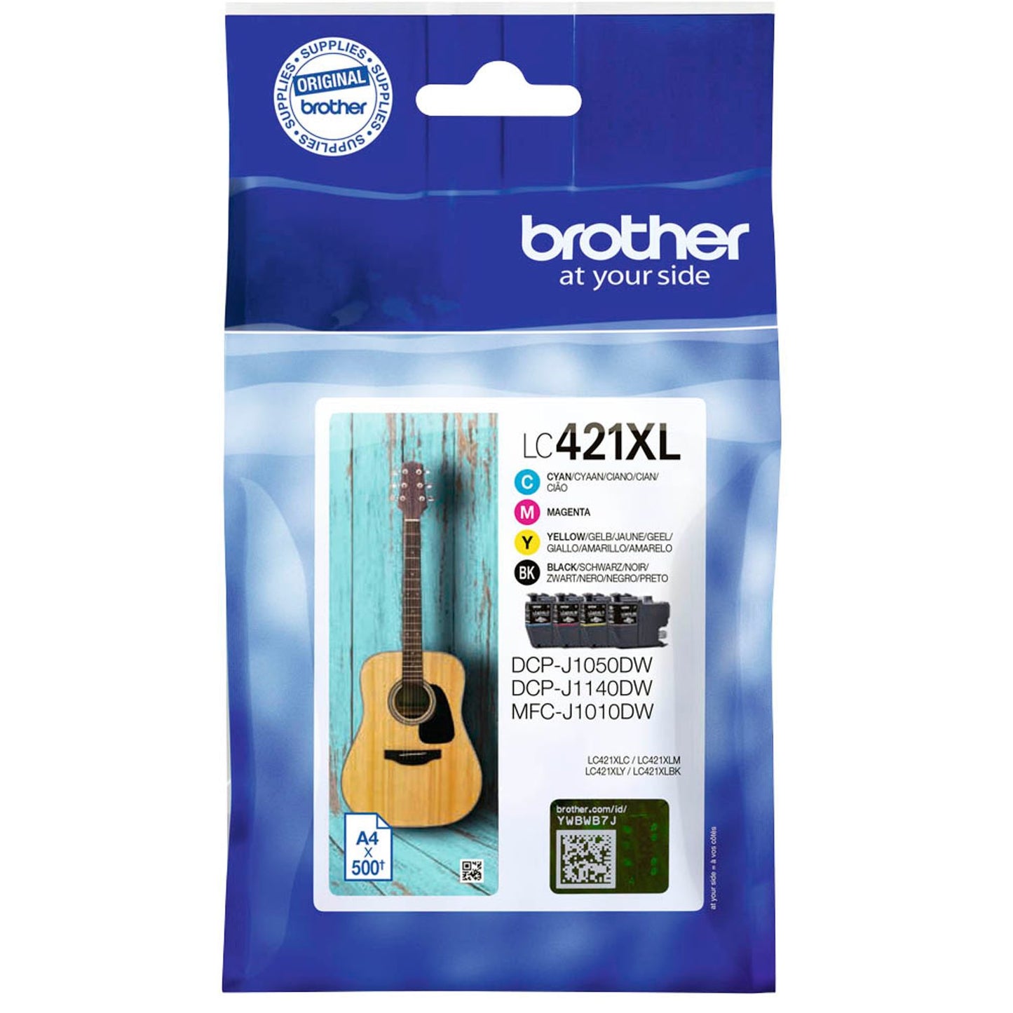 brother LC-421XLVAL schwarz, cyan, magenta, gelb Druckerpatronen, 4er-Set | LC421XLVAL | 1 Pack = 4 St.