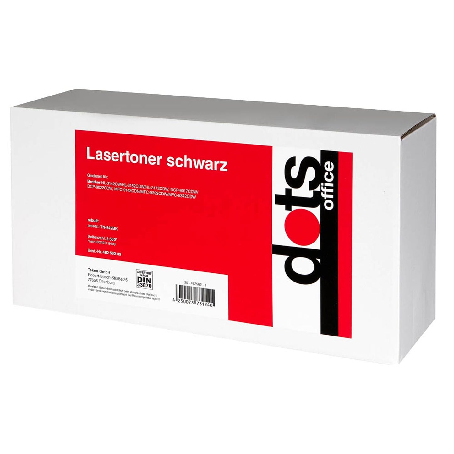 dots schwarz Toner kompatibel zu brother TN-242BK | 1248,0000-DOTS