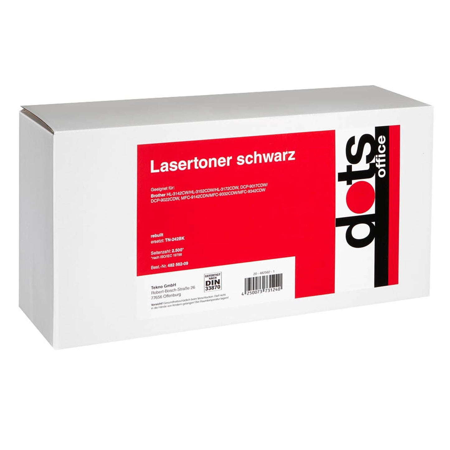 dots schwarz Toner kompatibel zu brother TN-242BK | 1248,0000-DOTS