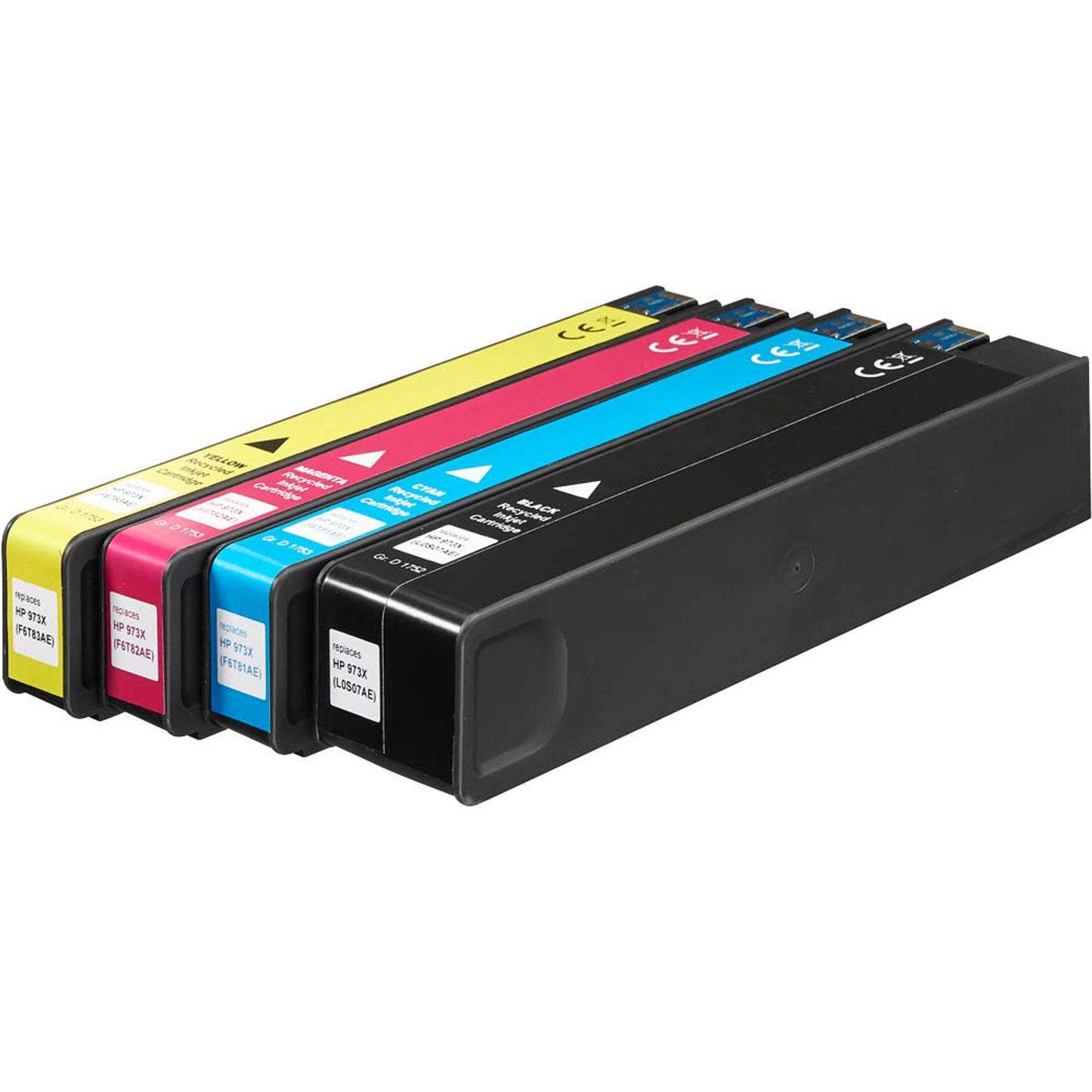 KMP H165VX schwarz, cyan, magenta, gelb Druckerpatronen kompatibel zu HP 973X (L0S07AE, F6T81AE, F6T82AE, F6T83AE), 4er-Set | 1752,4005 | 1 Pack = 4 St.